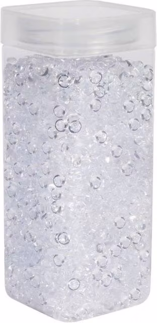 KDMD 7mm Round Transparent Plastic Beads, 2 Pack (660g)