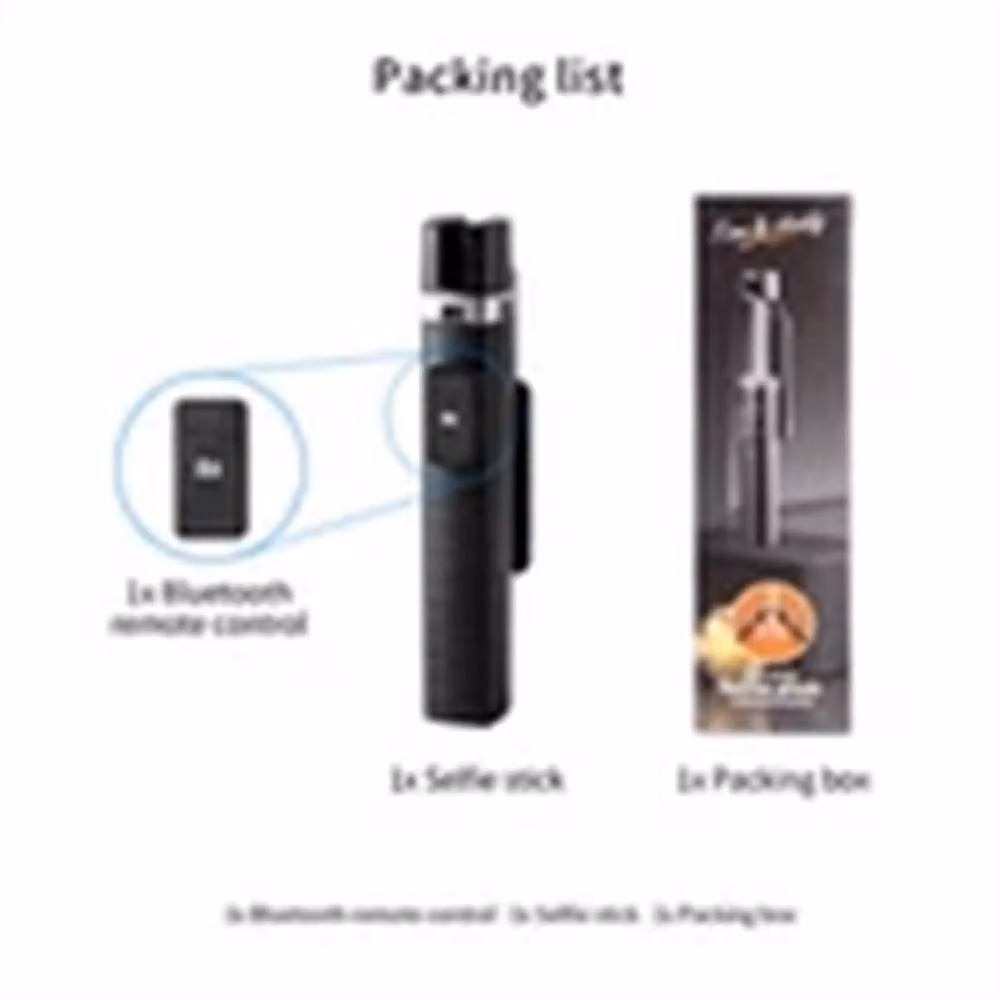 Nordara Black Universal Selfie Stick with Bluetooth Remote – 2