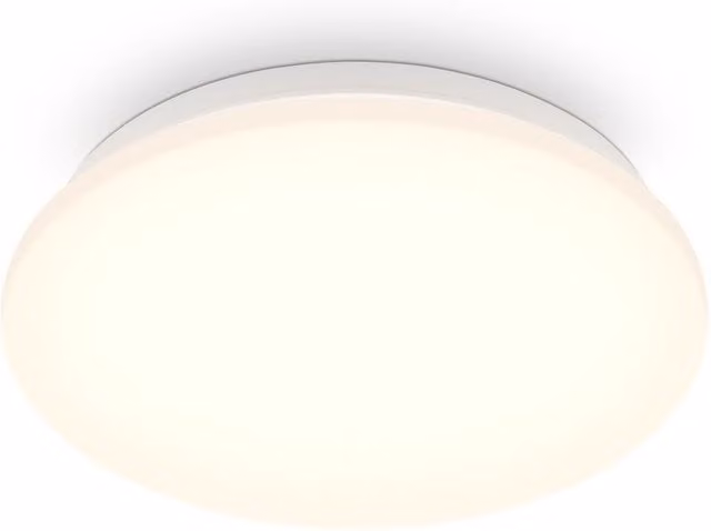 B.K.Licht White Round LED Ceiling Light with Motion Sensor, Warm White, IP44 Rated – 1