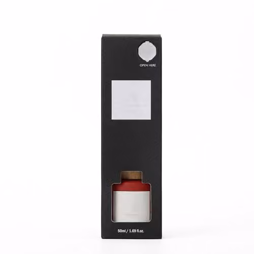 Aroma Naturals Reed Diffuser 50ml in Pink and Red with Cinnamon, Clove and Orange or Vanilla Bean Scent – 1