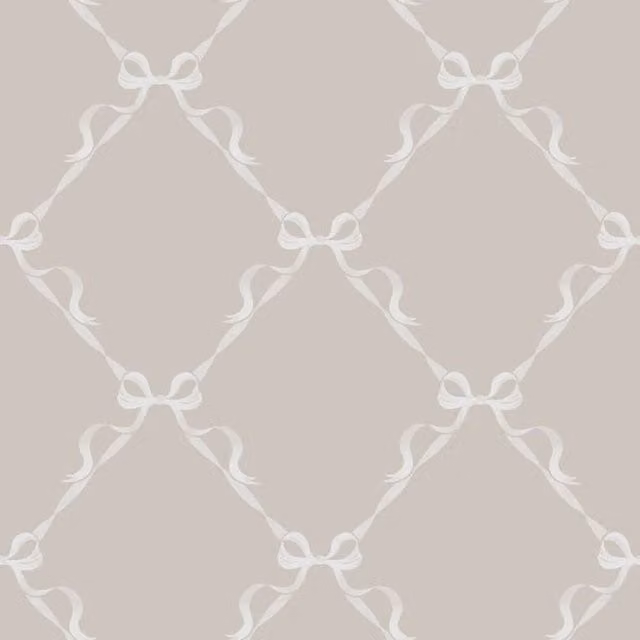 Holden Décor Tied With A Bow Wallpaper in Light Grey
