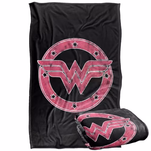 LOGOVISION Wonder Woman Emblem 1 Silky Touch Super Soft Fleece Throw Blanket, Multicolour – 1