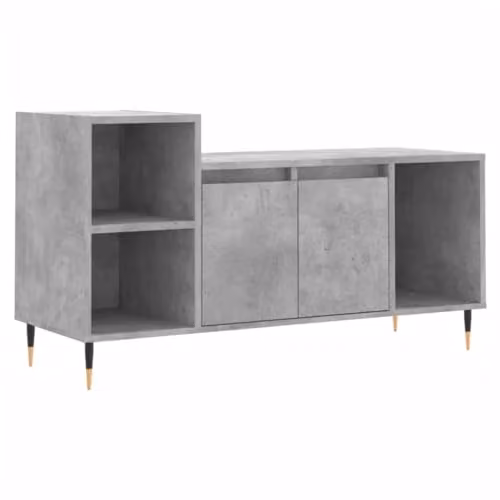 vidaXL TV Cabinet in Concrete Grey, W/D/H: 100 x 35 x 55 cm