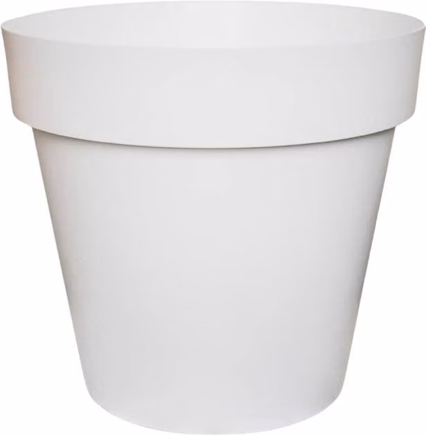 Ivyline Cleo White Tub Planter with Wheels, Diameter: 60 cm