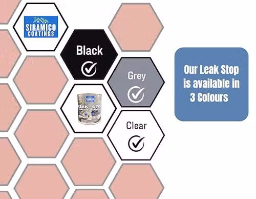 SIRAMICO COATINGS Leak Stop Rapid Leak Repair Paint, Grey, 1 l – 8