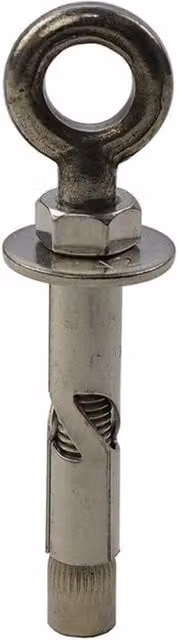 JCP Construction Products A2-304 Stainless Steel Eye Bolt Sleeve Anchors, Silver, Diameter: 8 mm, Length: 45 mm, Pack of 50