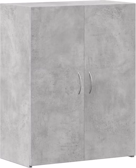 Berkfield Home File Cabinet in Concrete Grey, W: 60 cm, D: 32 cm, H: 77.5 cm – 1
