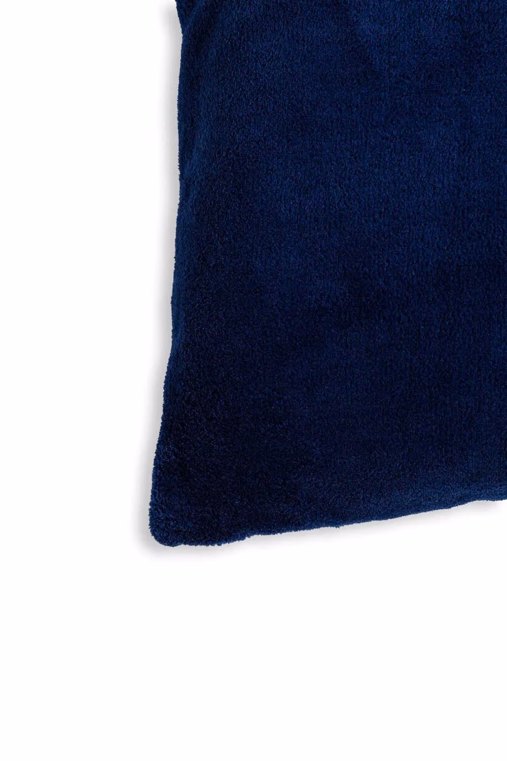 BHS Navy Blue Microfleece Square Cushion, W/D/H: 59 x 59 x 59 cm – 4