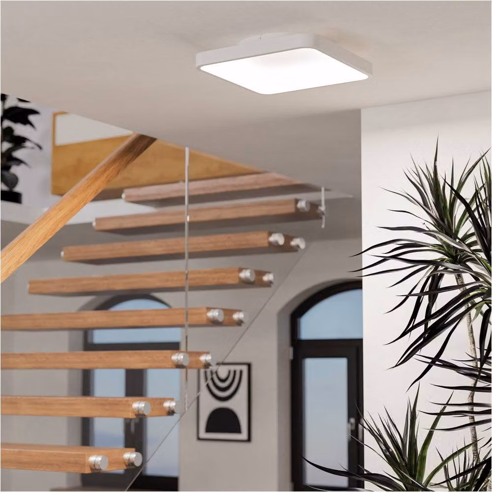 Loops 2 Pack White Square LED Ceiling Light with Included Bulbs – 2