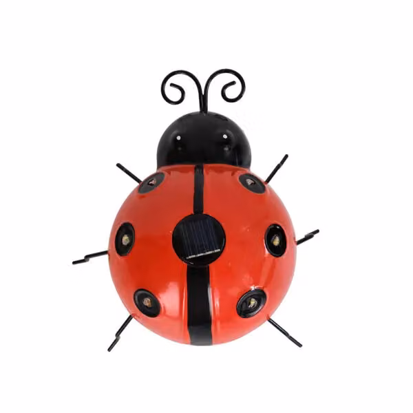 Leaper Pack of 1 Yellow Outdoor Solar Ladybug Decorative Garden Lights – 2