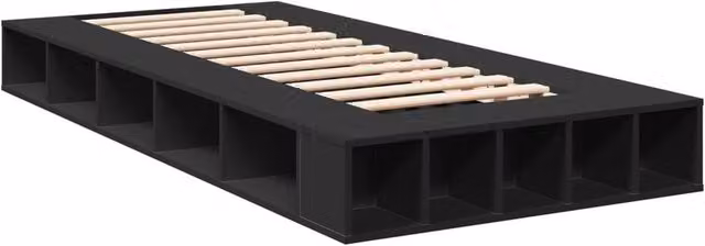 Berkfield Home Durable Bed Frame in Black, W/D/H: 100 x 200 cm