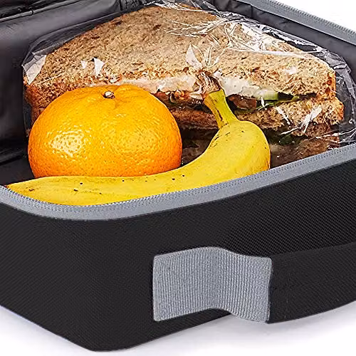 Quadra Insulated Lunch Cooler Bag in Black – 3