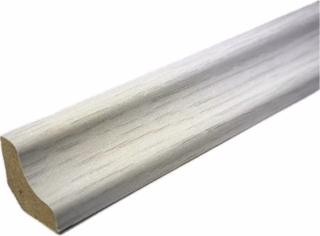 Vinyl Flooring UK Scotia Beading Moulding 810 White, Pack of 10, Length: 2.4 m