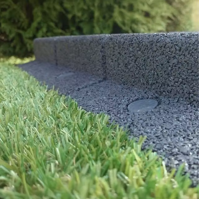Primrose Flexible Weatherproof Rubber Lawn Edging, Grey