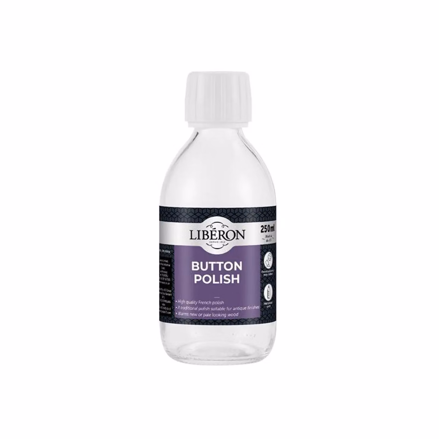 Liberon Button Polish in Brown, 250ml – 2