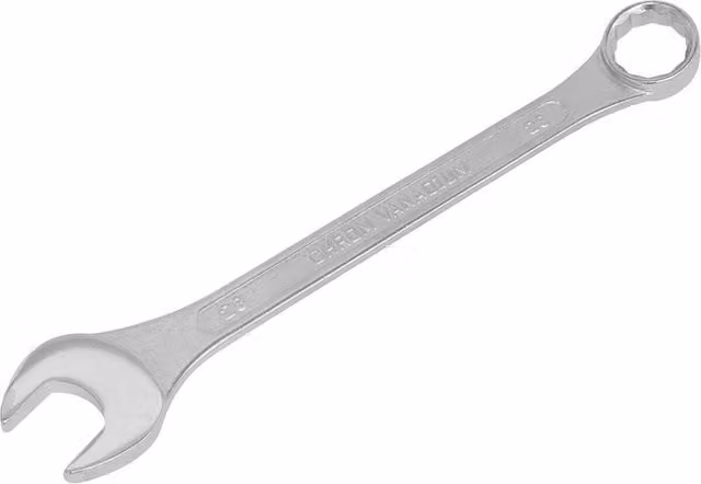 Loops 28mm Combination Spanner in Silver Chrome Vanadium Steel