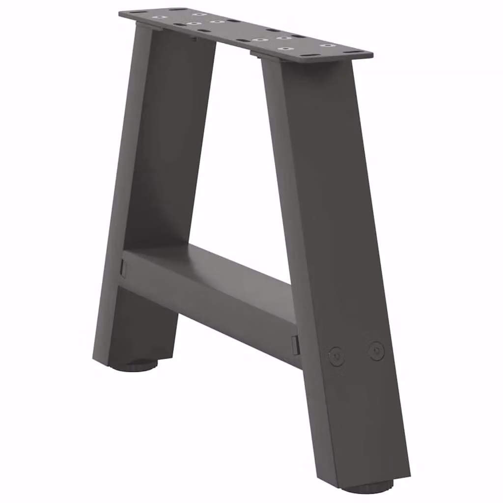 Berkfield Home A-Shaped Coffee Table Legs, 2 Piece Steel Set in Anthracite Black, H: 40 cm x W: 31 cm – 3