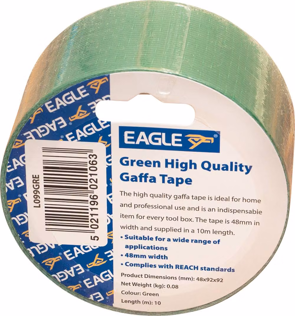 Eagle Green Cloth Duct Gaffa Tape, 10m – 2