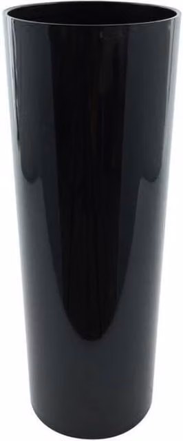 KDMD Black Acrylic Cylinder Tabletop Decor, Diameter: 16 cm, Height: 43 cm