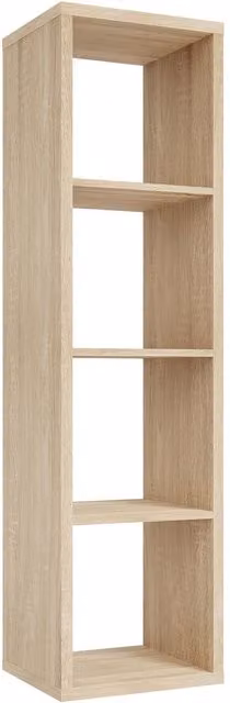 Furniture To Go Mauro 3 Shelf Storage Unit in Brown Oak