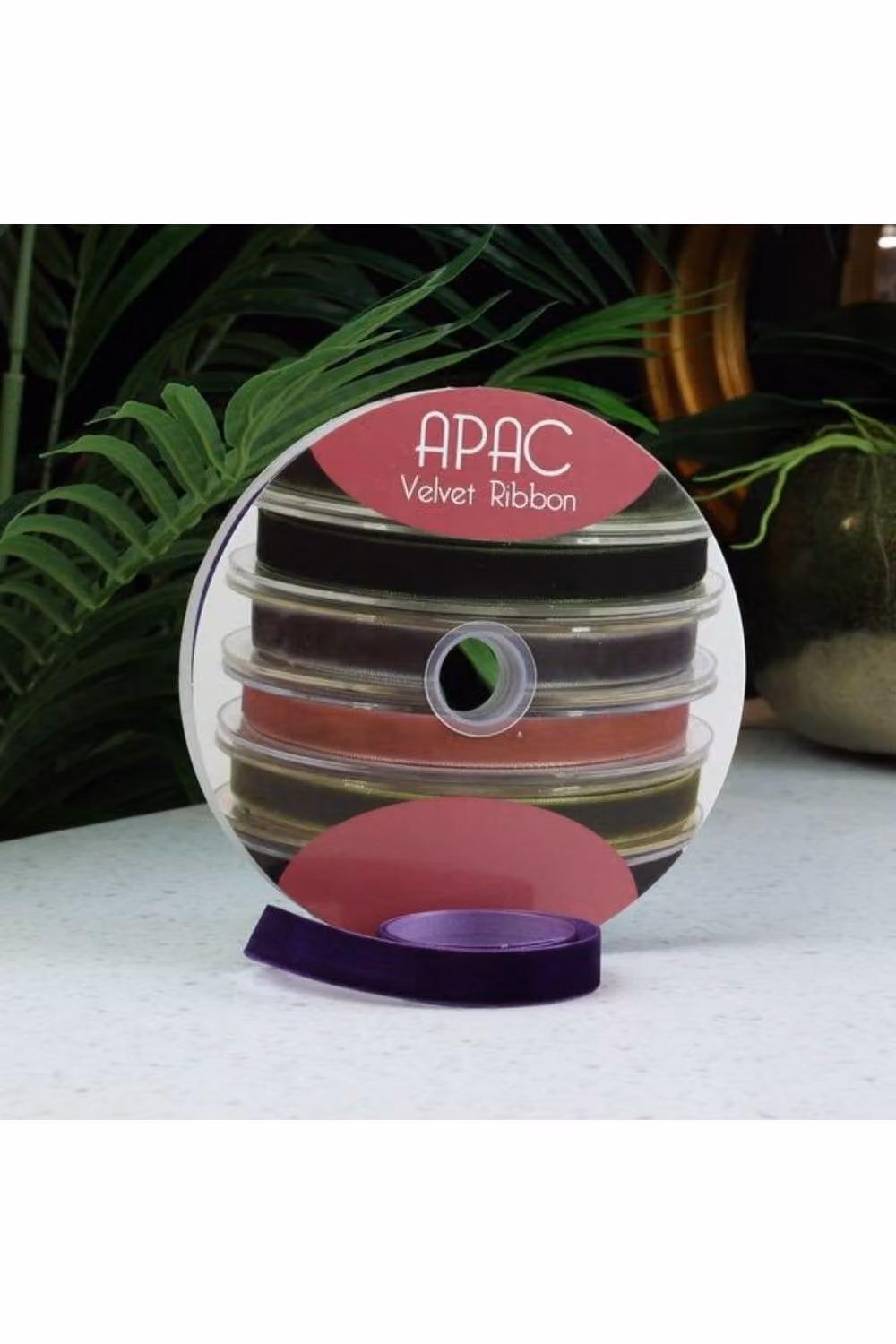 KDMD Purple Velvet Ribbon, 15mm x 20m – 2