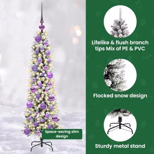 vidaXL Artificial White Christmas Tree, Height: 120 cm – 5