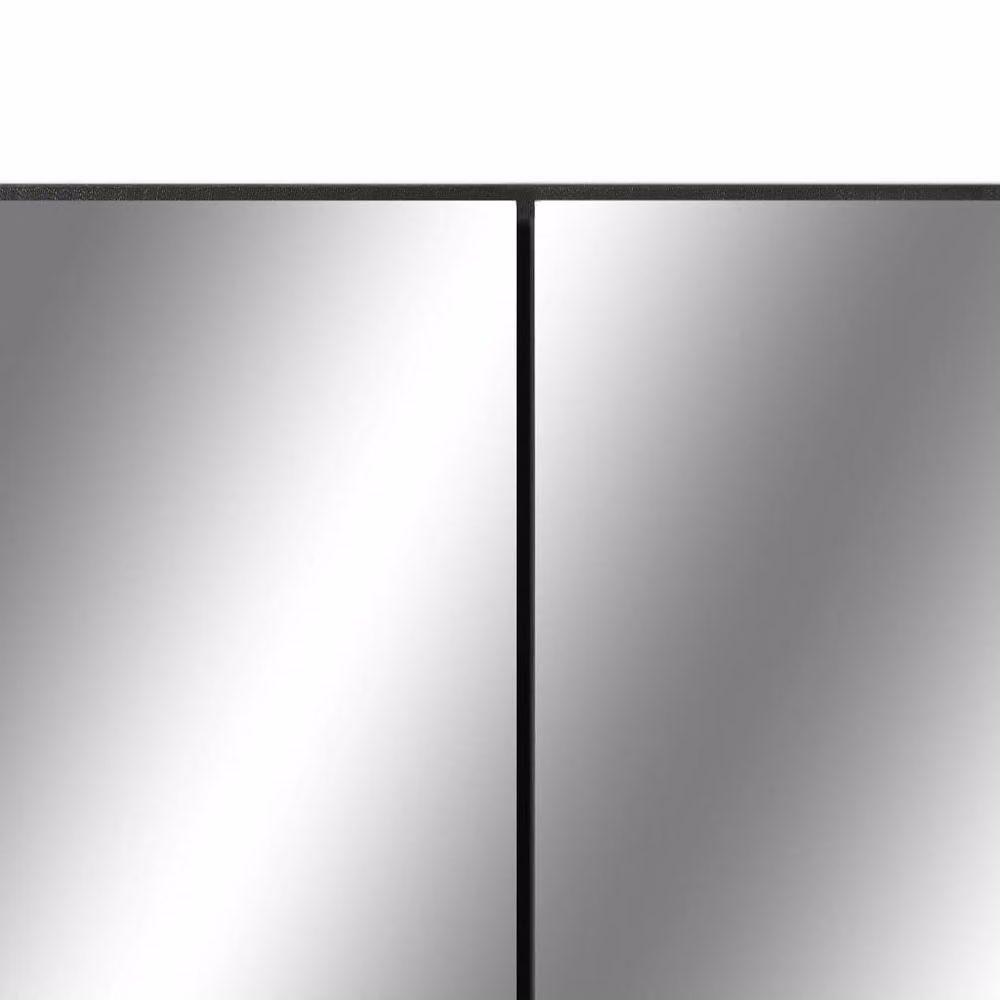 Berkfield Home Modern LED Bathroom Mirror Cabinet in Black and Silver, W/D/H: 80 x 15 x 60 cm – 5