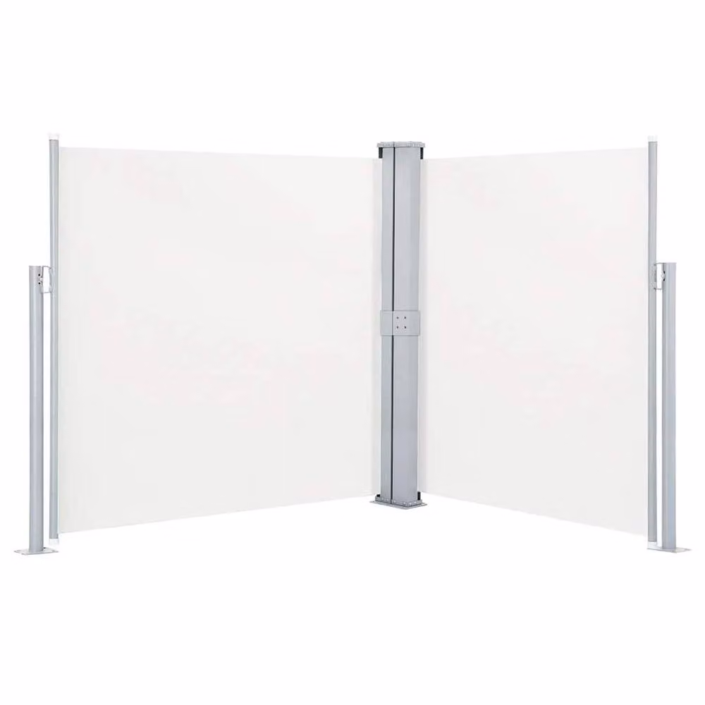 Berkfield Home Retractable Side Awning in Beige, W/H: 600 x 140 cm