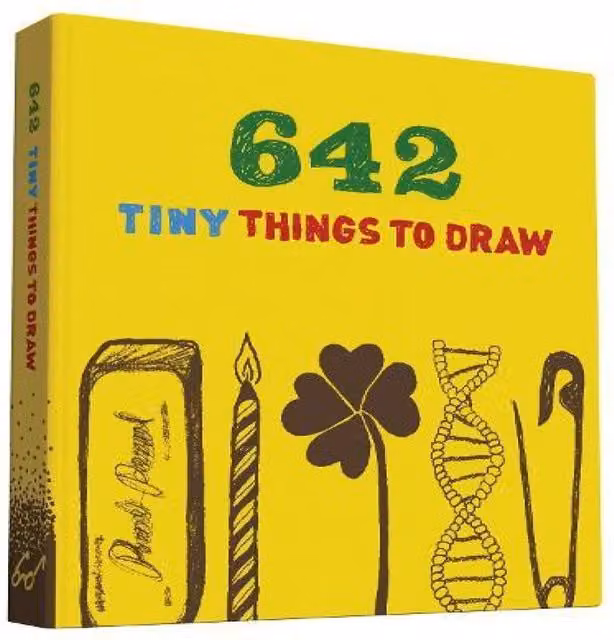 Chronicle Books 642 Tiny Things to Draw Blank Diary and Journal in Multicolour and Yellow
