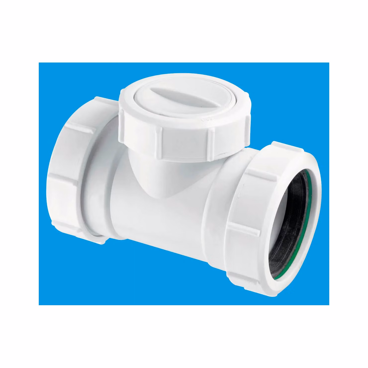 McAlpine Multifit 2" Z28M-NRV Inline Non Return Waste Pipe Valve in White – 2
