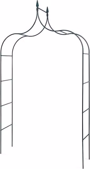 MantraRaj Green Metal Garden Arch Plant Climbing Trellis Support, Height: 250 cm