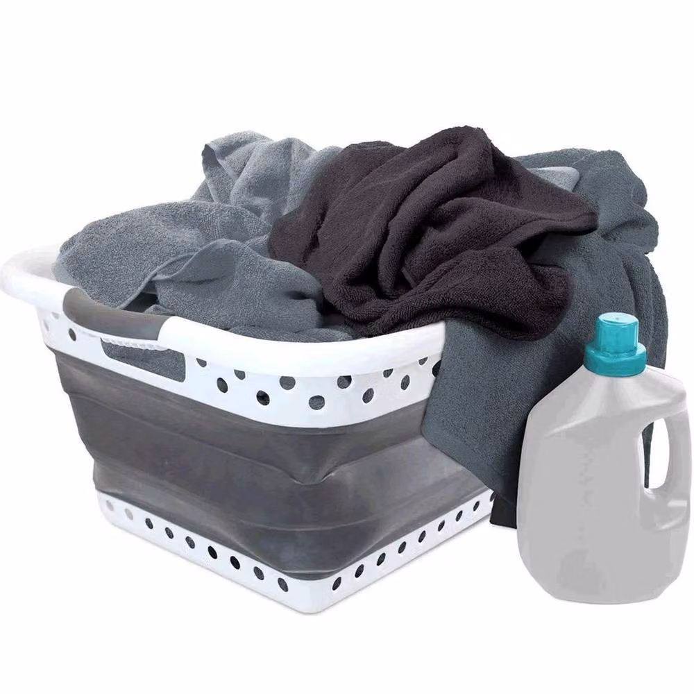 Kelvenix Collapsible Laundry Basket, 58 l, Grey – 3