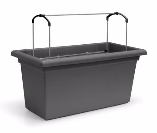 Gardenico Magnus Self-Watering Mobile Living Wall Planter Trough, Anthracite, W: 98 cm, D: 38 cm, H: 39 cm