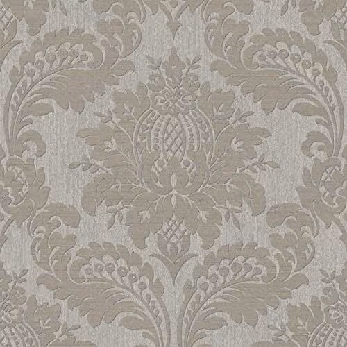 Graham & Brown Boutique Taupe Archive Damask Floral Wallpaper