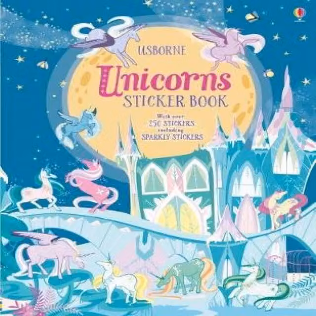 Fiona Watt Unicorns Sticker Book Paperback, Multicolour