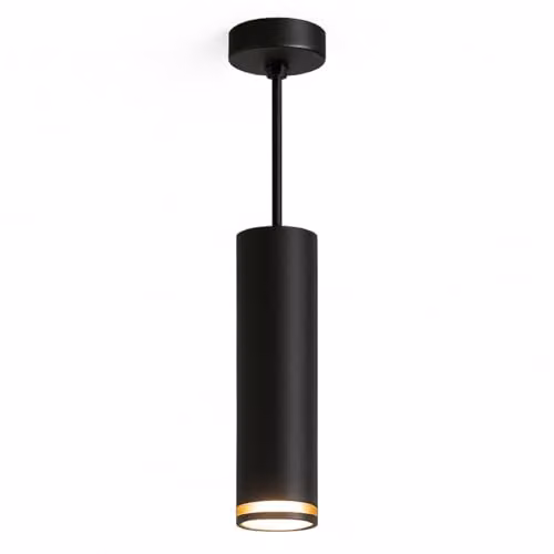 CGC Lighting Solis Black Suspended Cylinder Ceiling Light, Adjustable Aluminium LED GU10 Spotlight, W/D/H: 20.0 x 5.5 x 5.5 cm – 2