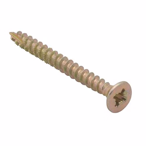 Forgefix Spectre Pozidriv Self-Countersinking Wood Screws, Gold, 4.5 x 40 mm