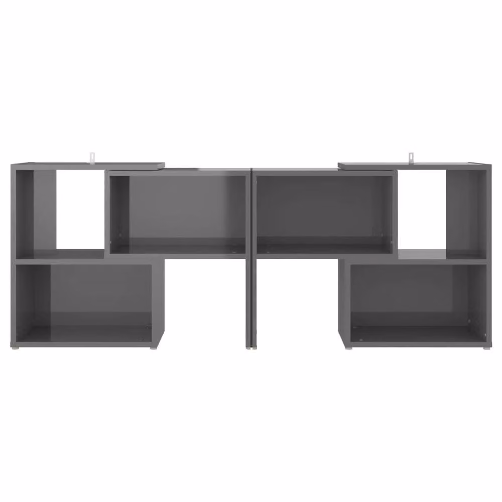 Berkfield Home Modern High Gloss Grey TV Cabinet, W/D/H: 104 x 30 x 52 cm – 3