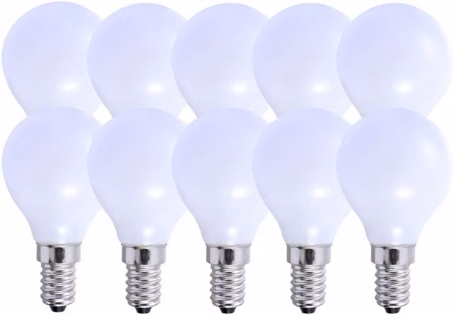 Harper Living 5W E14 LED Golf Ball Bulb, Warm White, Dimmable, Pack of 10