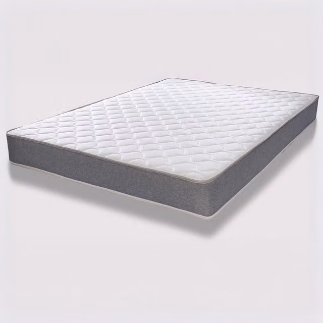 Starlight Beds Hybrid Memory Foam Sprung Mattress in Grey and White, W/D/H: 140 x 200 cm
