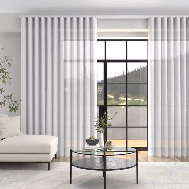 Terrys Juliette White Voile Made To Measure Wave Curtains