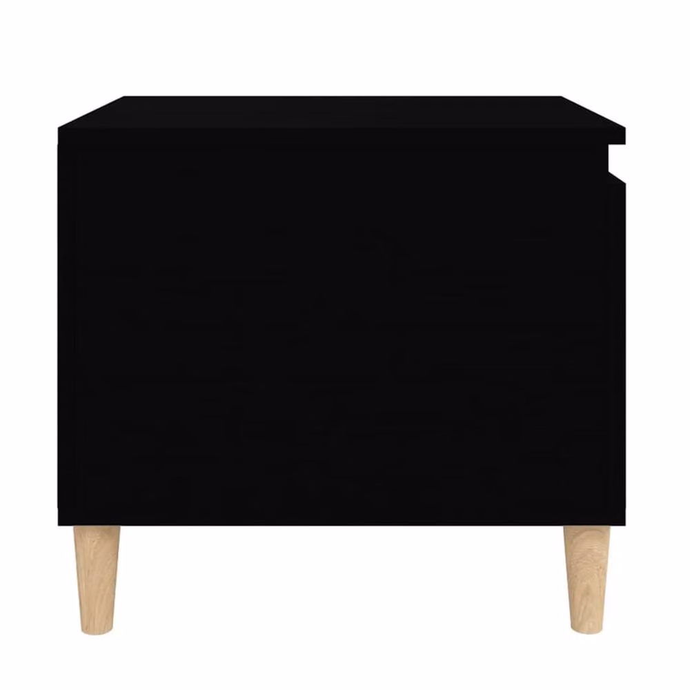 Berkfield Home Black Rectangular Coffee Table in Engineered Wood W/D/H: 100 x 50 x 45 cm – 4