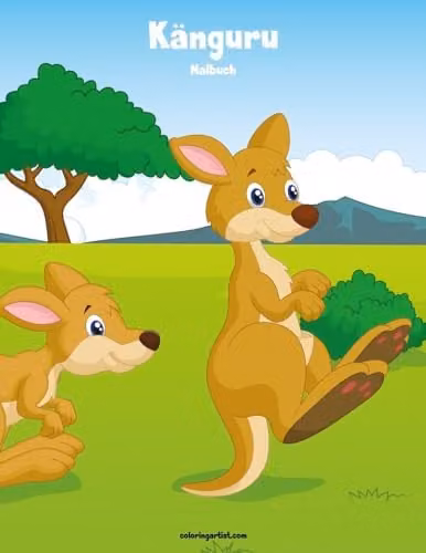 Känguru-Malbuch 1: Volume 1 Multicolour Childrens Colouring Book by Createspace