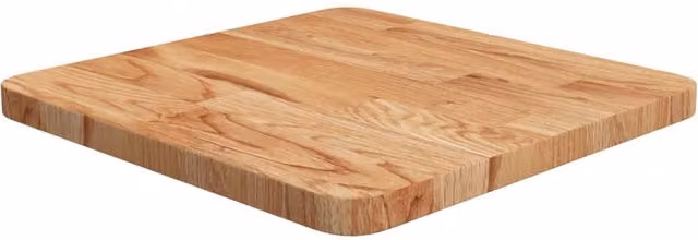 Berkfield Home Square Table Top in Light Brown Treated Solid Oak, W/D/H: 40 x 40 x 2.5 cm – 1