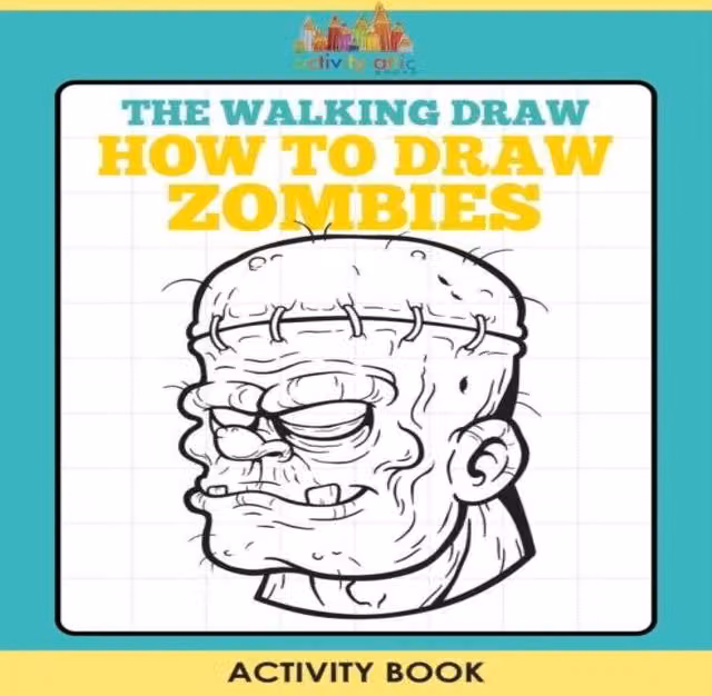Activity Attic Books The Walking Draw: How to Draw Zombies Activity Book, Multicolour Paperback