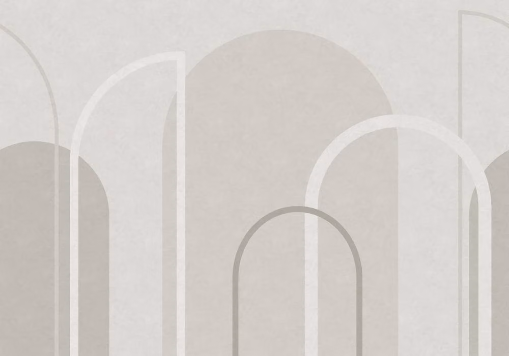 Superfresco Easy Linear Arch Grey Geometric Modern Mural, W: 300 cm, H: 280 cm – 2