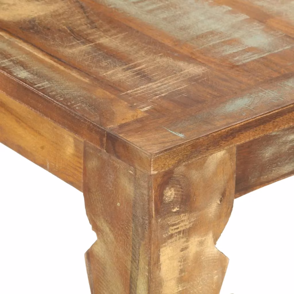 Berkfield Home Rectangular Dining Table in Brown Solid Wood, W/D/H: 160 x 80 x 76 cm – 2