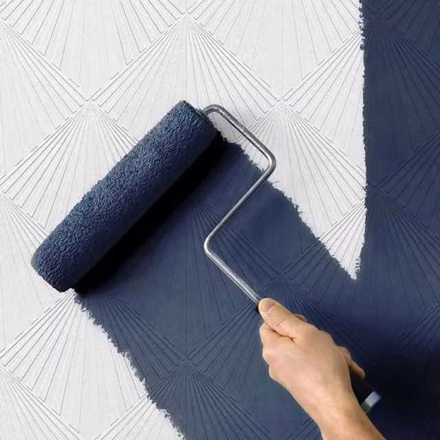 Erismann White Abstract Geometric Art Deco Paintable Wallpaper Roll
