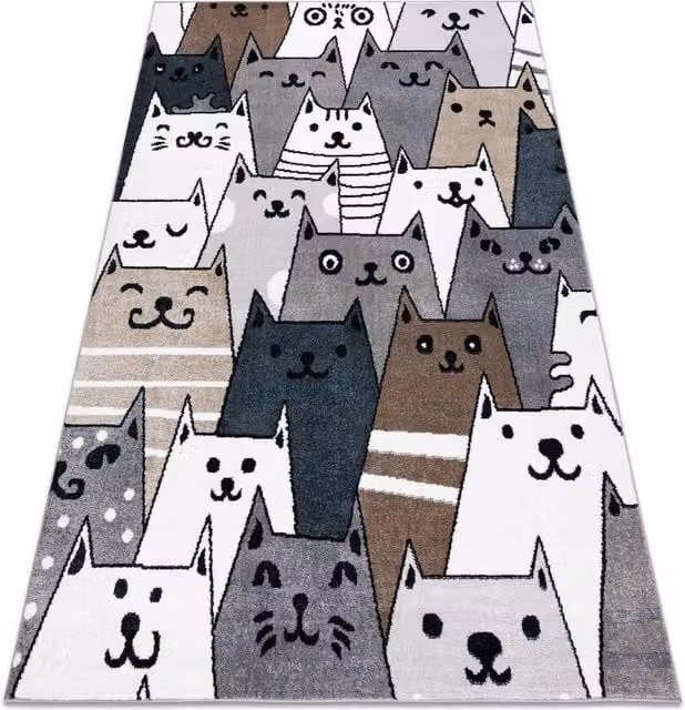 RugsX Fun Animal Print Childrens Rug, Multicolour, W: 160 cm, L: 220 cm – 1