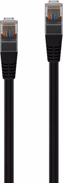 AVF Black Ethernet LAN Network Cable, 1m